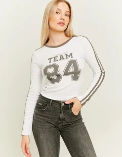 T-Shirt Style Universitaire^Tally Weijl Clearance