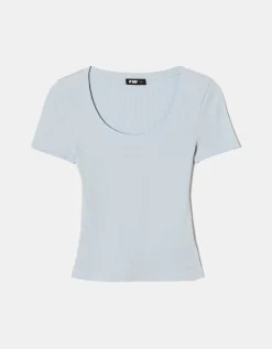 T-Shirt Basique Clair Coupe Droite^Tally Weijl Hot