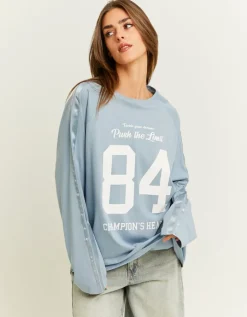 T-Shirt Imprimé et Manches Contrastantes^Tally Weijl Best