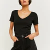 T-shirt Col V Basique^Tally Weijl Hot