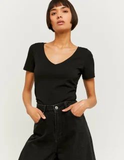 T-shirt Col V Basique^Tally Weijl Hot