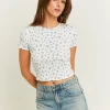 T-Shirt Court Basique Imprimé Floral^Tally Weijl Outlet