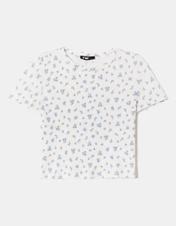 T-Shirt Court Basique Imprimé Floral^Tally Weijl Outlet