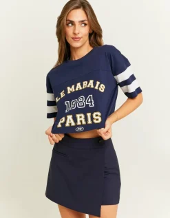 T-Shirt Court Style Universitaire^Tally Weijl Clearance