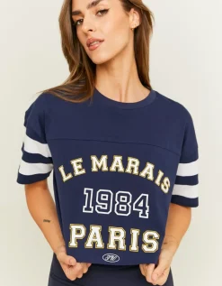 T-Shirt Court Style Universitaire^Tally Weijl Clearance