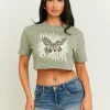 T-Shirt Court Imprimé Acid Wash^Tally Weijl Discount
