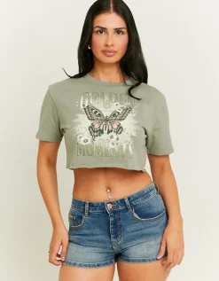 T-Shirt Court Imprimé Acid Wash^Tally Weijl Discount
