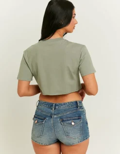 T-Shirt Court Imprimé Acid Wash^Tally Weijl Discount