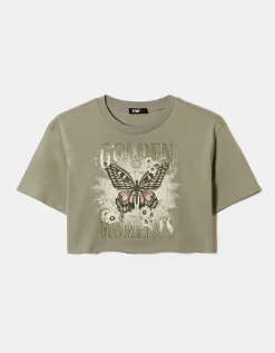 T-Shirt Court Imprimé Acid Wash^Tally Weijl Discount