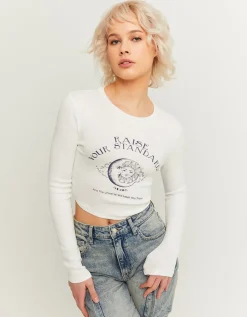 T-Shirt Court Imprimé Ajusté^Tally Weijl New
