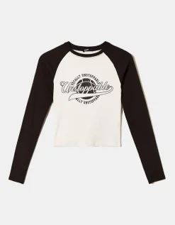 T-shirt court imprimé blanc^Tally Weijl Discount