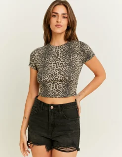 T-Shirt Court Imprimé Léo^Tally Weijl Fashion