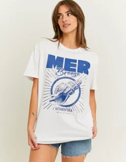 T-Shirt Court Oversize Imprimé^Tally Weijl Sale