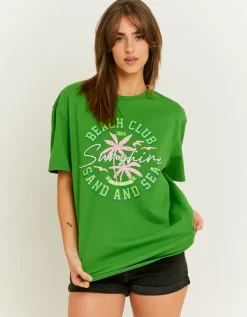 T-Shirt Court Oversize Imprimé^Tally Weijl Clearance