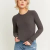 T-shirt côtelé basique^Tally Weijl Hot