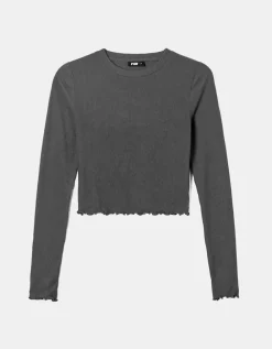 T-shirt côtelé basique^Tally Weijl Hot