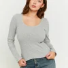 T-Shirt Basique Côtelé^Tally Weijl Outlet