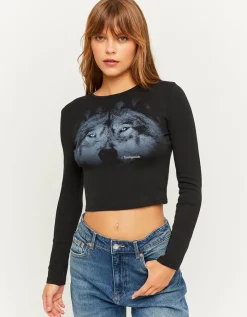 T-Shirt imprimé à manches longues^Tally Weijl Clearance