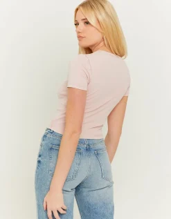 T-shirt imprimé rose delavé^Tally Weijl Discount