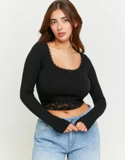 T-Shirt avec Détail Dentelle^Tally Weijl Online