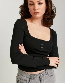 T-Shirt Basique avec Boutons^Tally Weijl Hot