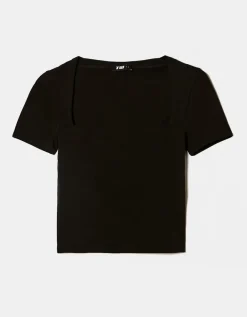 T-Shirt Basique avec Encolure Carrée^Tally Weijl Discount