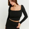 T-Shirt Encolure Carrée^Tally Weijl Hot