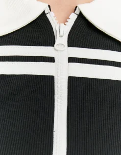 T-Shirt Zippé et Rayé Col Polo^Tally Weijl New
