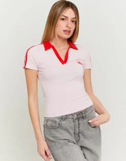 T-Shirt Imprimé avec Col Polo^Tally Weijl New