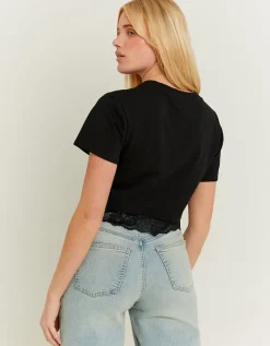 T-shirt Varsity avec détails en dentelle^Tally Weijl Fashion