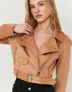 Veste Biker en Suédine^Tally Weijl Online