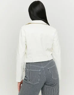 Veste Biker Cassé en Similicuir^Tally Weijl Fashion