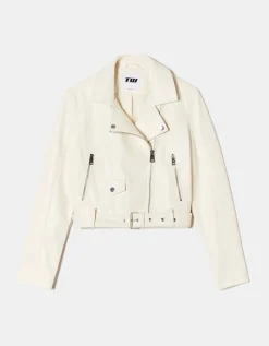 Veste Biker Cassé en Similicuir^Tally Weijl Fashion