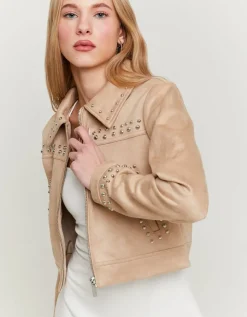 Veste Bomber Cloutée en Suédine^Tally Weijl Clearance