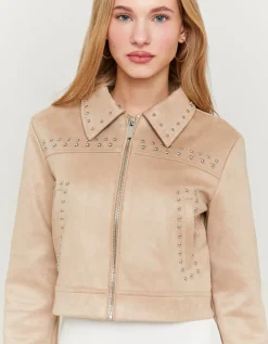 Veste Bomber Cloutée en Suédine^Tally Weijl Clearance