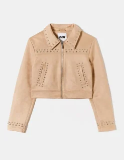 Veste Bomber Cloutée en Suédine^Tally Weijl Clearance