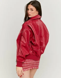 Veste Bomber Oversize en Similicuir^Tally Weijl Fashion
