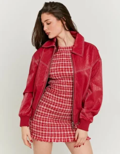 Veste Bomber Oversize en Similicuir^Tally Weijl Fashion