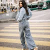 Veste en Jean Courte e à Carreaux en Strass^Tally Weijl Outlet