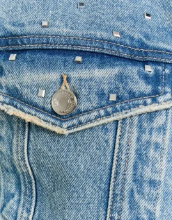 Veste en Jean Courte e à Carreaux en Strass^Tally Weijl Outlet