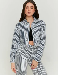 Veste en Jean Courte Rayée^Tally Weijl Clearance