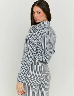 Veste en Jean Courte Rayée^Tally Weijl Clearance