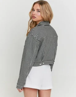 Veste Trucker Courte Imprimé Vichy^Tally Weijl Sale