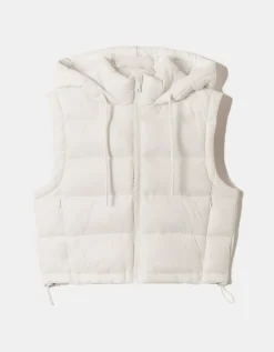 Veston matelassé court beige avec capuche^Tally Weijl Fashion